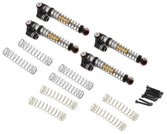 Treal Hobby Axial SCX24 Aluminum Long Travel Threaded Shocks (Black) (4) (43mm) (TLHTSCX24-155)