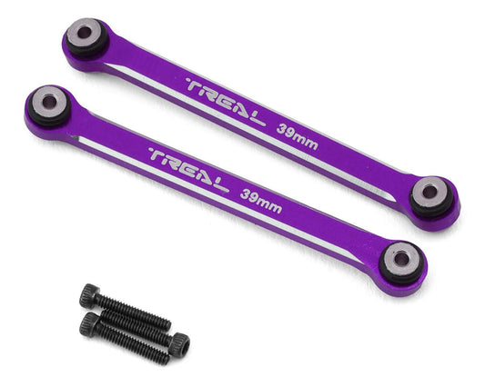 Treal Hobby Axial SCX24 Aluminum 4-Link Conversion (Purple) (2) (39mm) (TLHTSCX24-174)