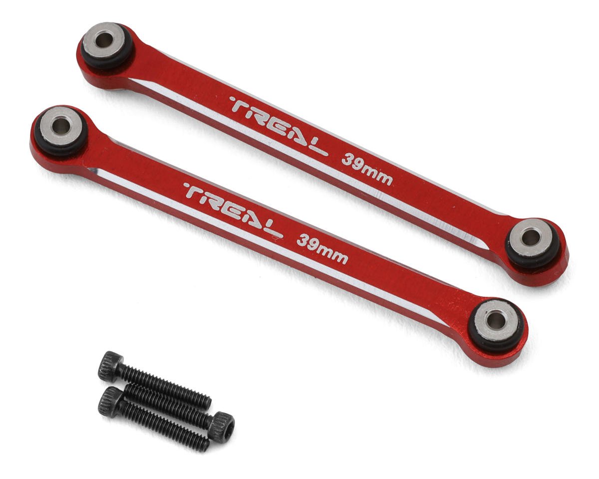 Treal Hobby Axial SCX24 Aluminum 4-Link Conversion (Red) (2) (39mm) (TLHTSCX24-175)