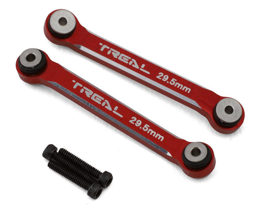 Treal Hobby Axial SCX24 Aluminum 4-Link Conversion (Red) (2) (29.5mm) (TLHTSCX24-180)