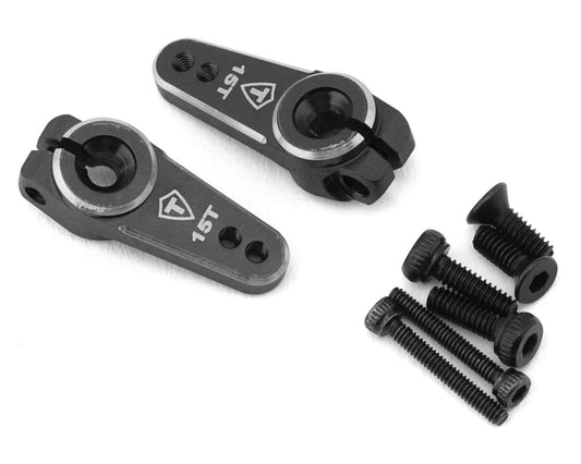 Treal Hobby Axial SCX24 Aluminum Servo Horn (Grey) (2) (15T) (Emax) (TLHTSCX24-192)