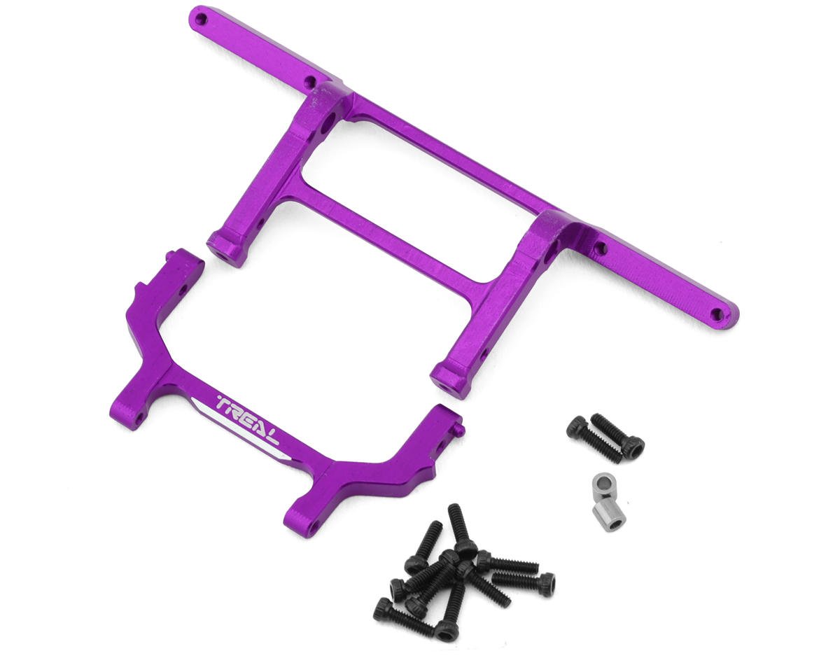 Treal Hobby Axial SCX24 Aluminum Rear Bumper Mount (Purple) (C10) (TLHTSCX24-214)