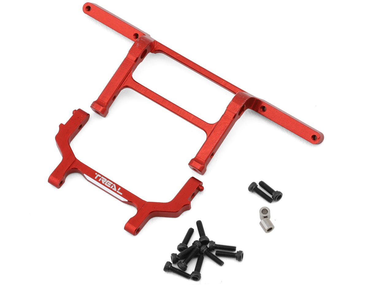 Treal Hobby Axial SCX24 Aluminum Rear Bumper Mount (Red) (C10) (TLHTSCX24-215)