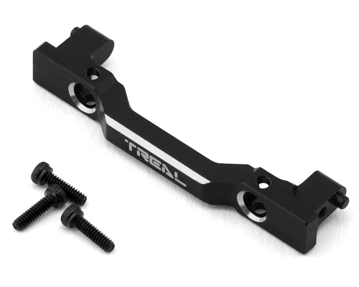 Treal Hobby Axial SCX24 Aluminum Front Bumper Mount (Black) (Deadbolt) (TLHTSCX24-220)