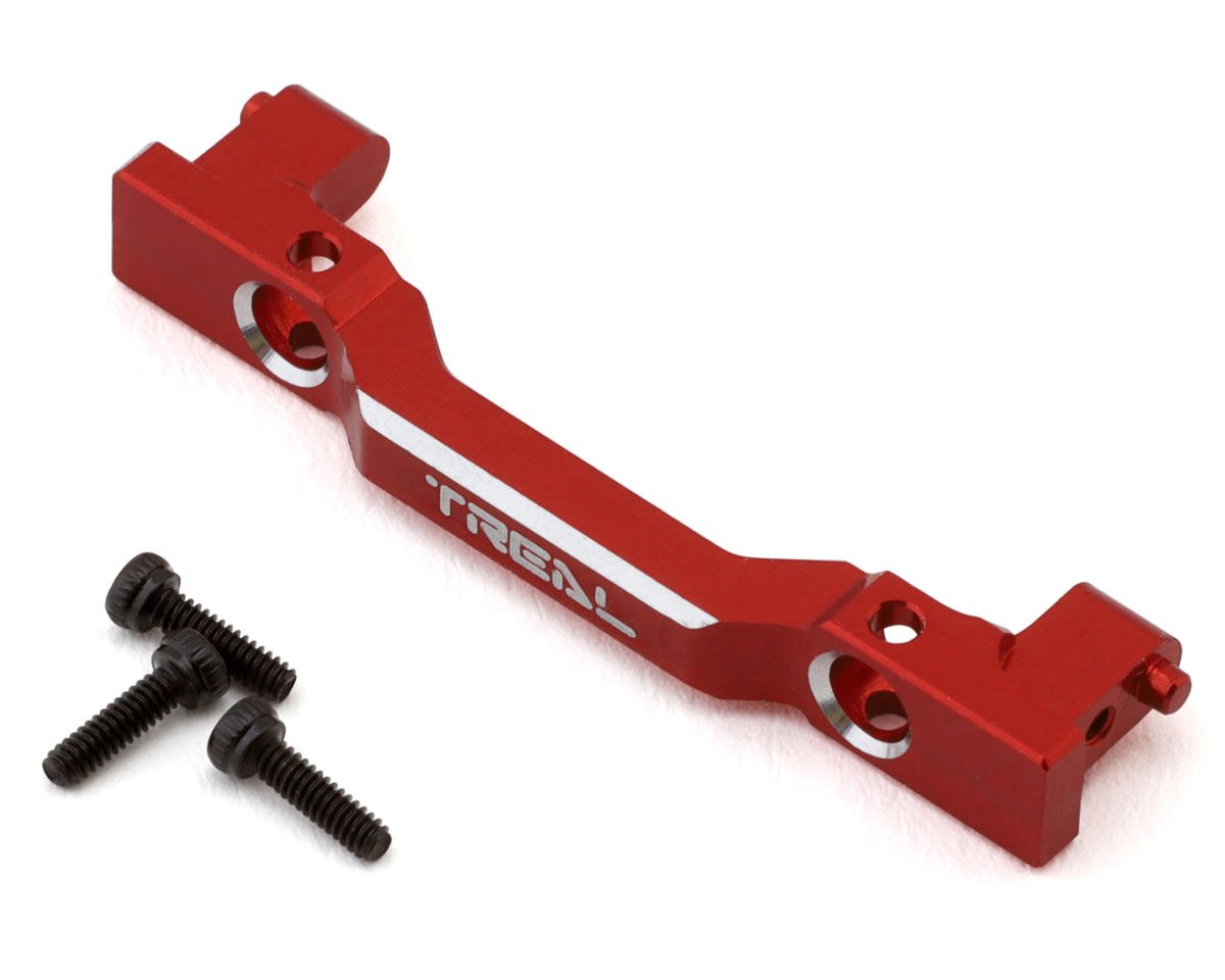 Treal Hobby Axial SCX24 Aluminum Front Bumper Mount (Red) (Deadbolt) (TLHTSCX24-223)