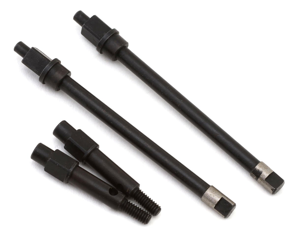 Treal Hobby Axial SCX24 Steel Rear CVD Shafts (2) (TLHTSCX24-229)