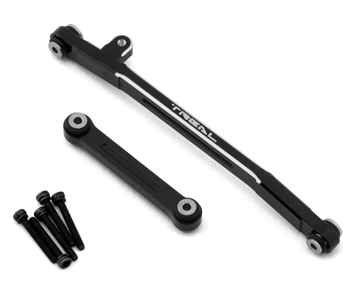 Treal Hobby Axial SCX24 V2 Aluminum Steering Links Set (Black) (TLHTSCX24-50)