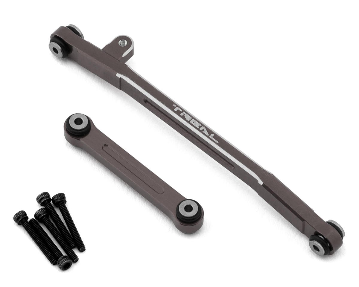 Treal Hobby Axial SCX24 V2 Aluminum Steering Links Set (Grey) (TLHTSCX24-52)