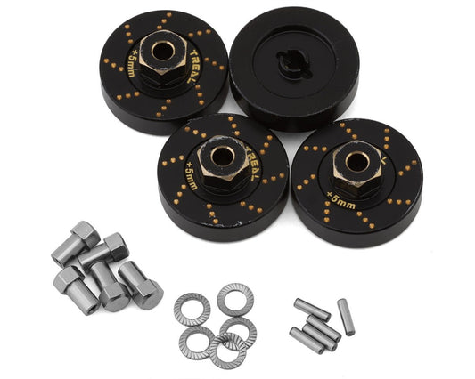Treal Hobby Axial SCX24 Brass Extended Wheel Hex Hub (+5mm) (4) (12g) (TLHTSCX24-54)