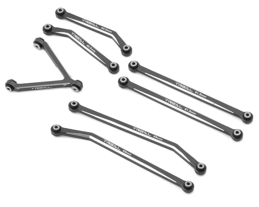 Treal Hobby Axial SCX24 Aluminum High Clearance Link Set (Grey) (Deadbolt) (TLHTSCX24-71)