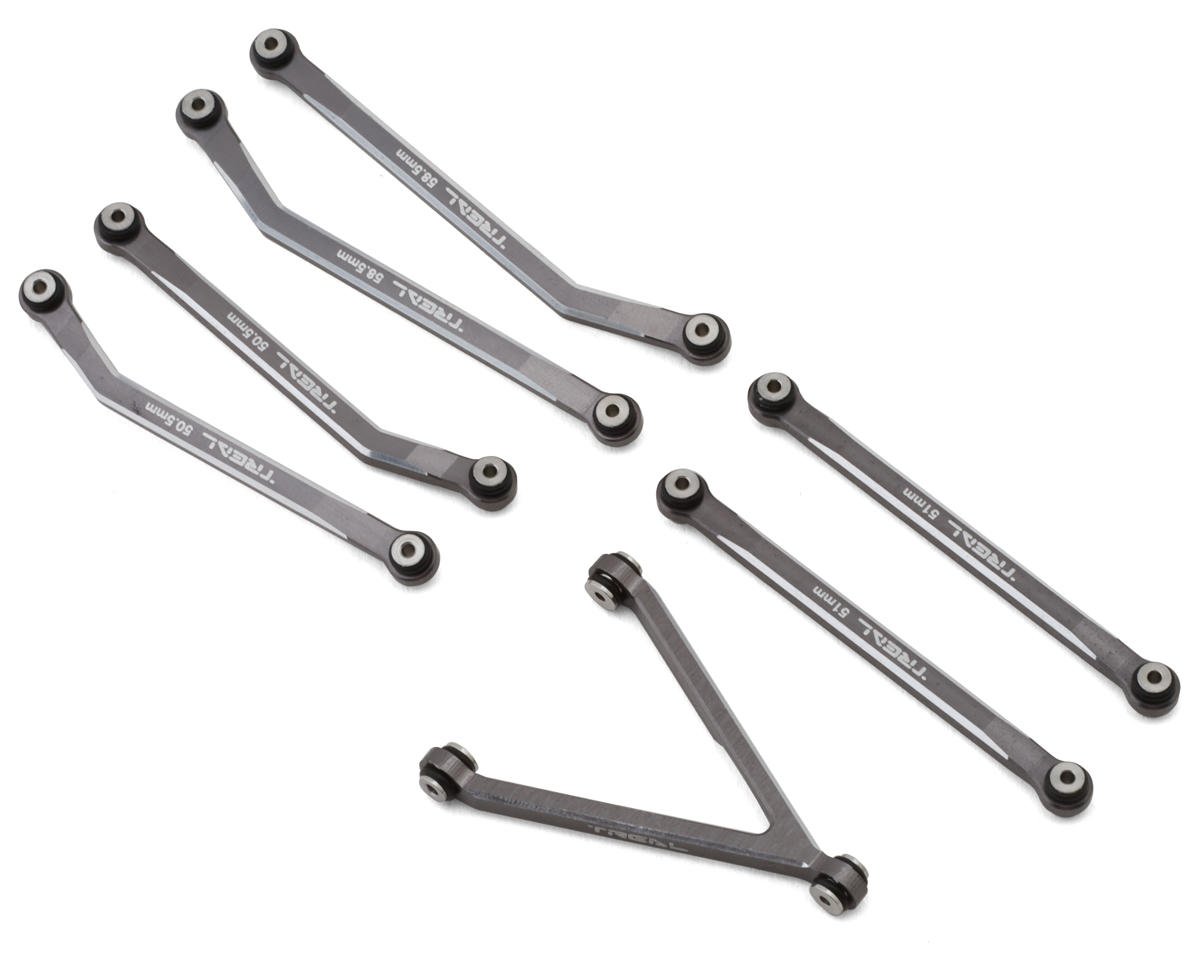 Treal Hobby Axial SCX24 Aluminum High Clearance Link Set (Grey) (TLHTSCX24-83)