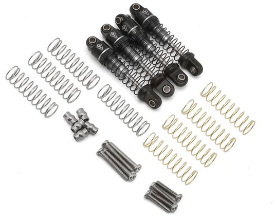 TREAL HOBBY - Axial SCX30 23mm Aluminum Threaded Shocks (Silver) (4) (TLHTSCX30-14)