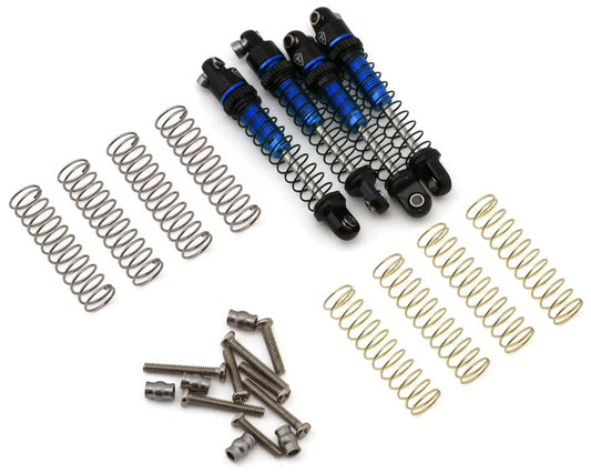 TREAL HOBBY - Axial SCX30 29mm Aluminum Extended Threaded Shocks (Blue) (4) (TLHTSCX30-85)