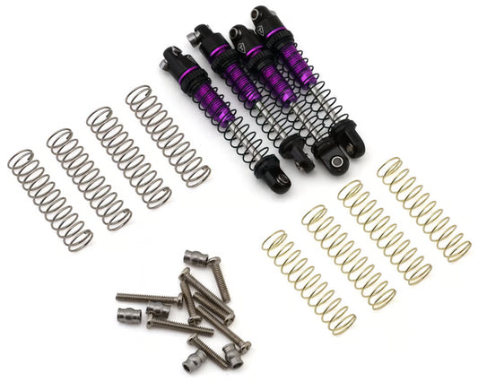 TREAL HOBBY - Axial SCX30 29mm Aluminum Extended Threaded Shocks (Purple) (4) (TLHTSCX30-88)