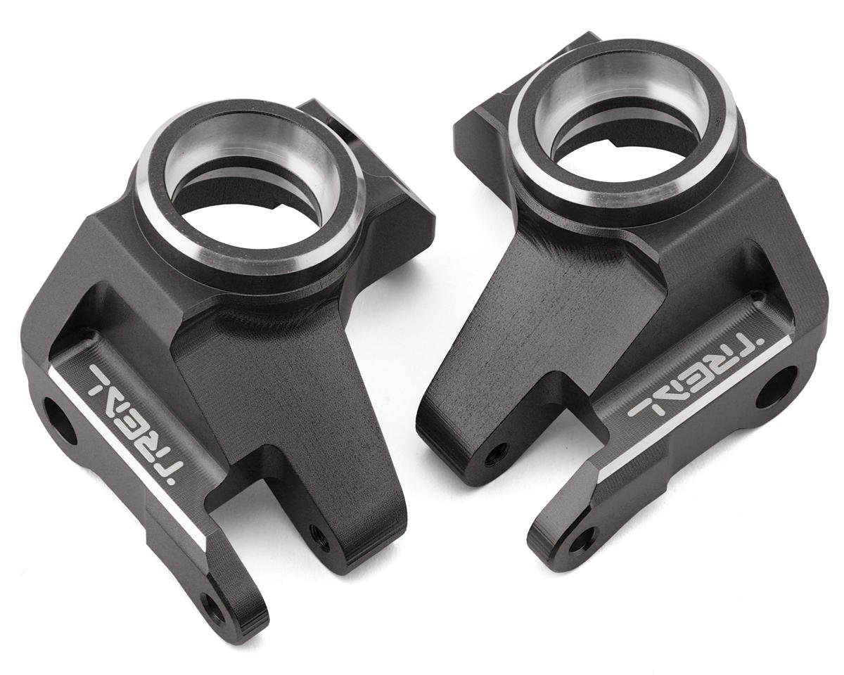 Treal Hobby SCX6 Aluminum Front Steering Knuckles (Titanium) (2) (TLHTSCX6-18)