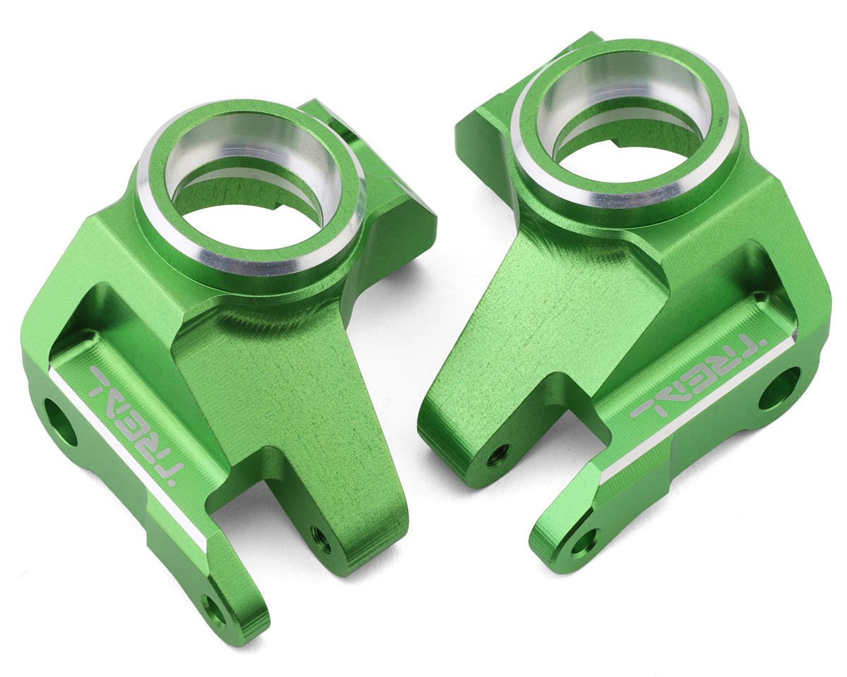 Treal Hobby SCX6 Aluminum Front Steering Knuckles (Green) (2) (TLHTSCX6-19)