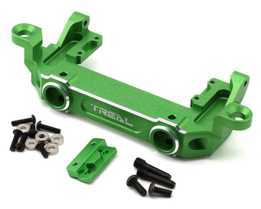 Treal Hobby Axial SCX6 Aluminum Front Bumper & Servo/Body Mount (Green) (TLHTSCX6-24)