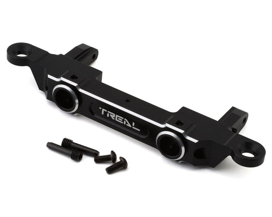 Treal Hobby SCX6 Aluminum Rear Bumper & Body Mount (Black) (TLHTSCX6-27)