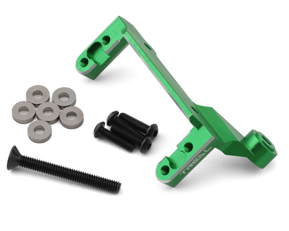 Treal Hobby SCX6 Aluminum 2-Speed Transmission Servo Mount (Green) (TLHTSCX6-44)