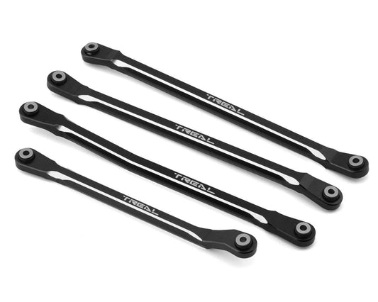 Treal Hobby SCX6 Aluminum Upper Links Set (Black) (Std Length) (4) (TLHTSCX6-70)