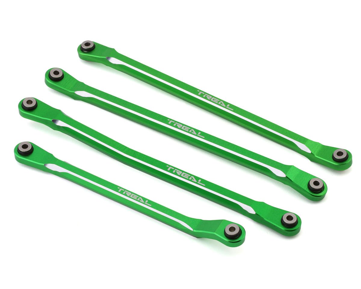 Treal Hobby SCX6 Aluminum Upper Links Set (Green) (Std Length) (4) (TLHTSCX6-71)