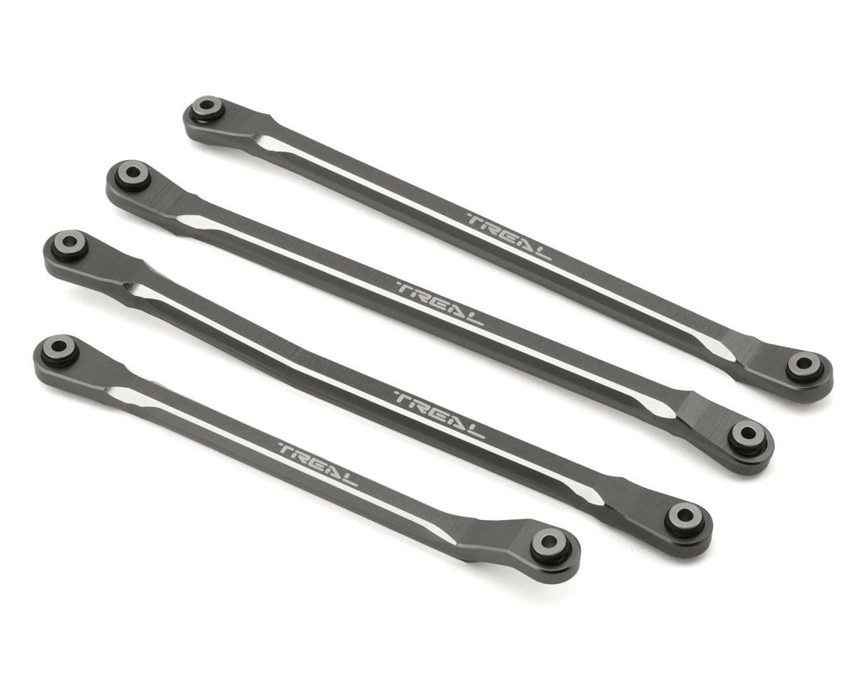 Treal Hobby SCX6 Aluminum Upper Links Set (Titanium) (Std Length) (4) (TLHTSCX6-74)
