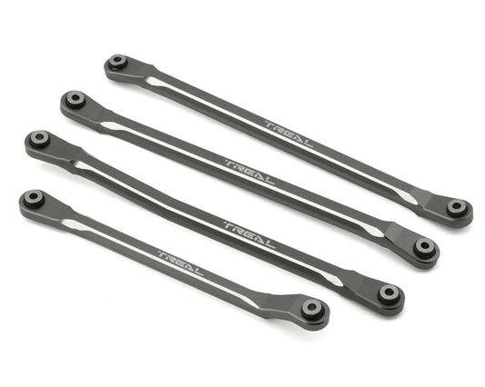 Treal Hobby SCX6 Aluminum Upper Links Set (Titanium) (Std Length) (4) (TLHTSCX6-74)
