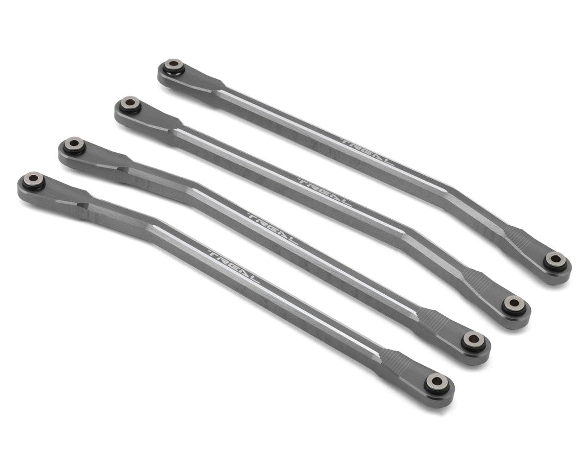 Treal Hobby SCX6 Aluminum High Clearance Link Set (Titanium) (4) (TLHTSCX6-90)