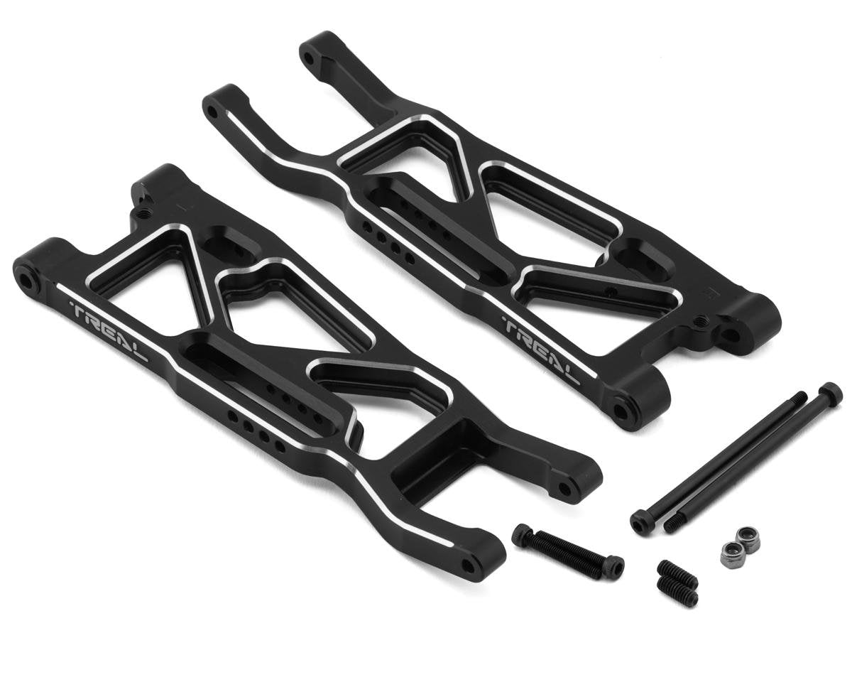 Treal Hobby Aluminum Front Suspension Arms for Traxxas Sledge (Black) (2) (TLHTSLEDGE-17)