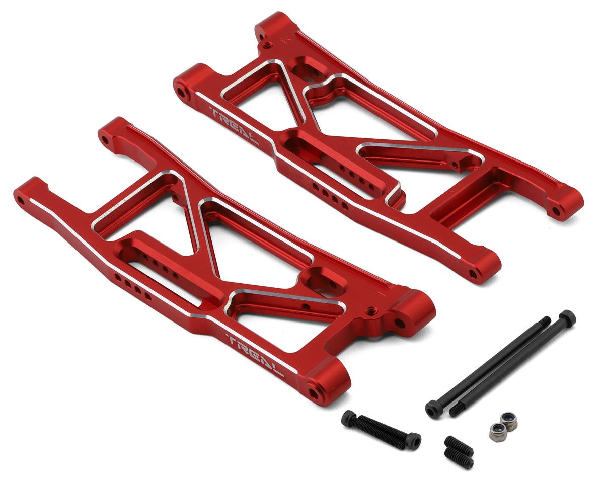 Treal Hobby Aluminum Rear Suspension Arms for Traxxas Sledge (Red) (2) (TLHTSLEDGE-24)