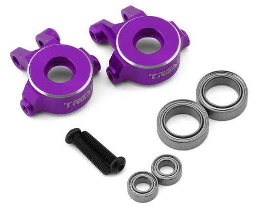 Treal Hobby Aluminum Front Steering Knuckles for Traxxas TRX-4M (Purple) (2) (TLHTTRX-4M-10)