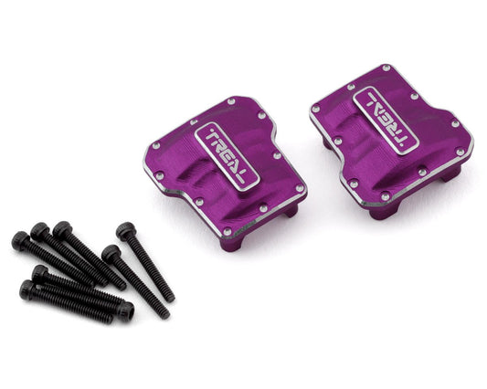 Treal Hobby Aluminum Axle Differential Covers for Traxxas TRX-4M (Purple) (2) (TLHTTRX-4M-31)