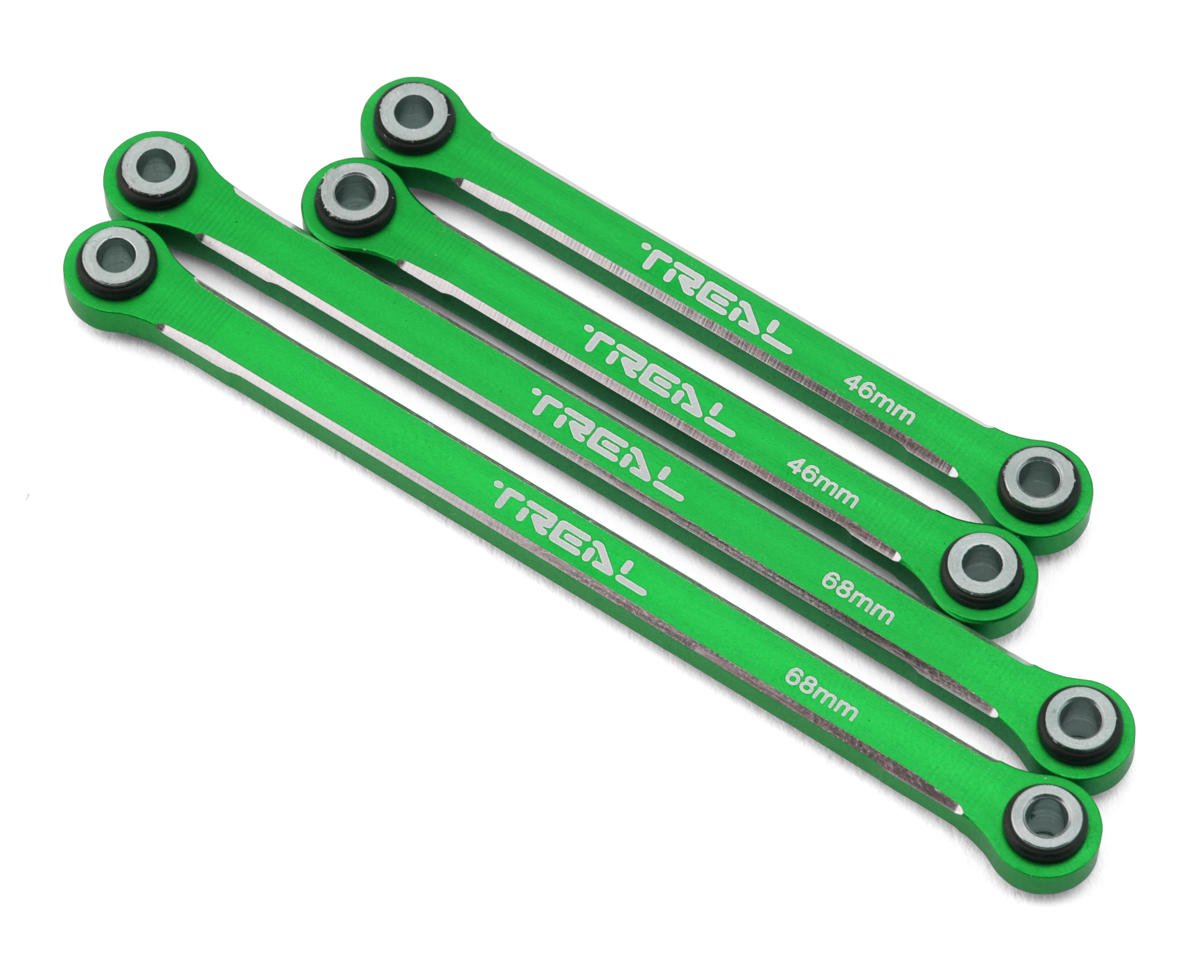Treal Hobby Aluminum Upper Suspension Links for Traxxas TRX-4M (Green) (4) (TLHTTRX-4M-40)
