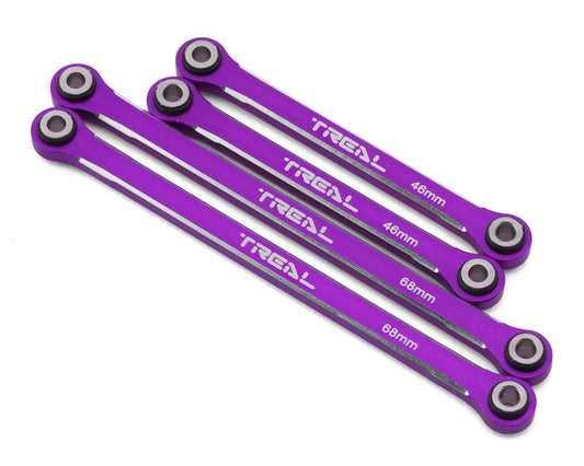 Treal Hobby Aluminum Upper Suspension Links for Traxxas TRX-4M (Purple) (4) (TLHTTRX-4M-41)