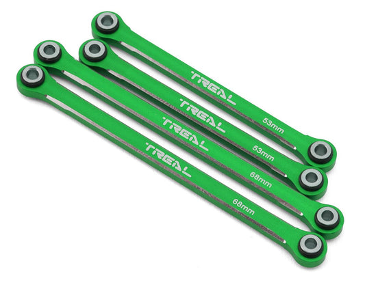 Treal Hobby Aluminum Lower Suspension Links for Traxxas TRX-4M (Green) (4) (TLHTTRX-4M-45)
