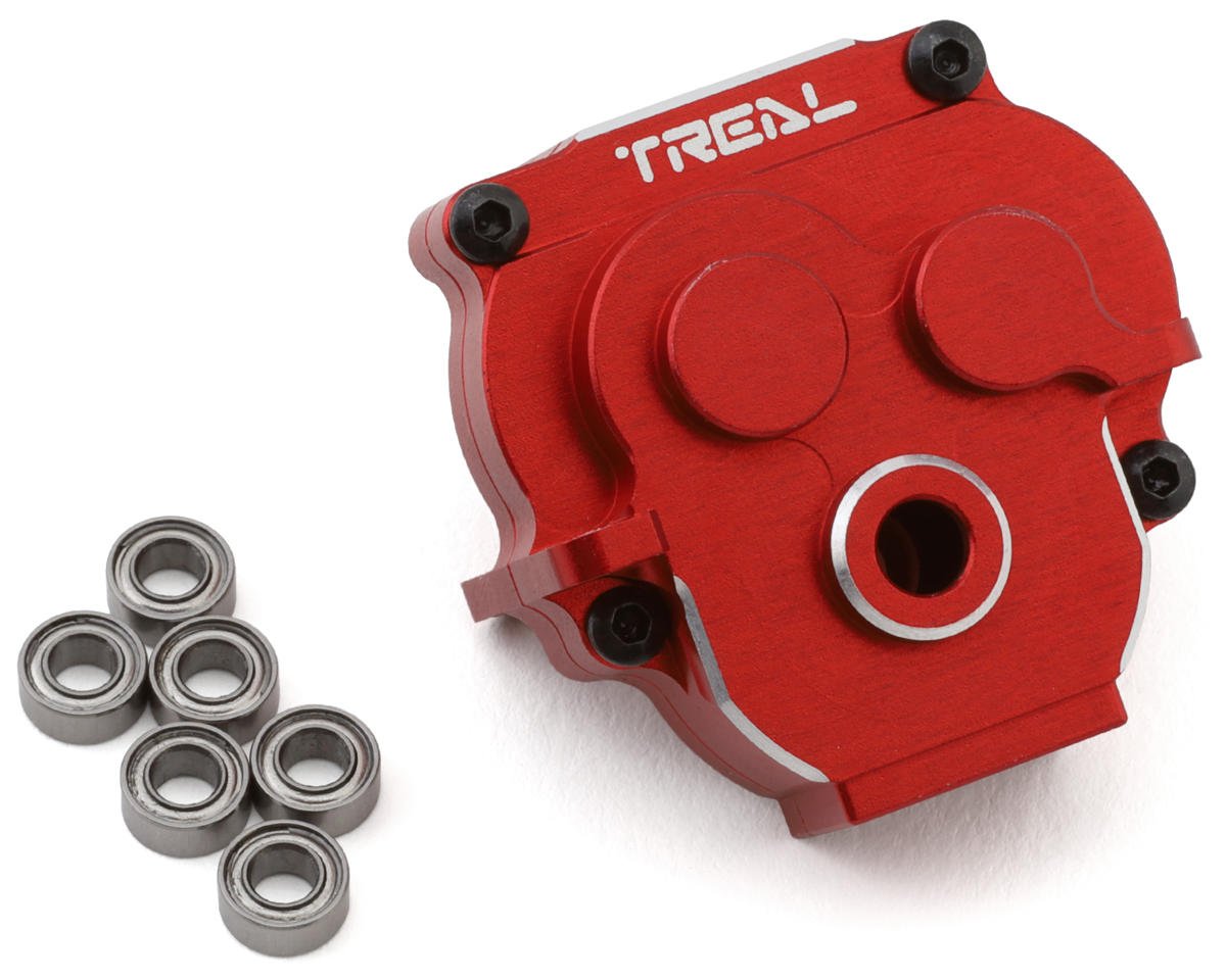Treal Hobby Aluminum Transmission Gearbox Housing for Traxxas TRX-4M (Red) (TLHTTRX-4M-57)