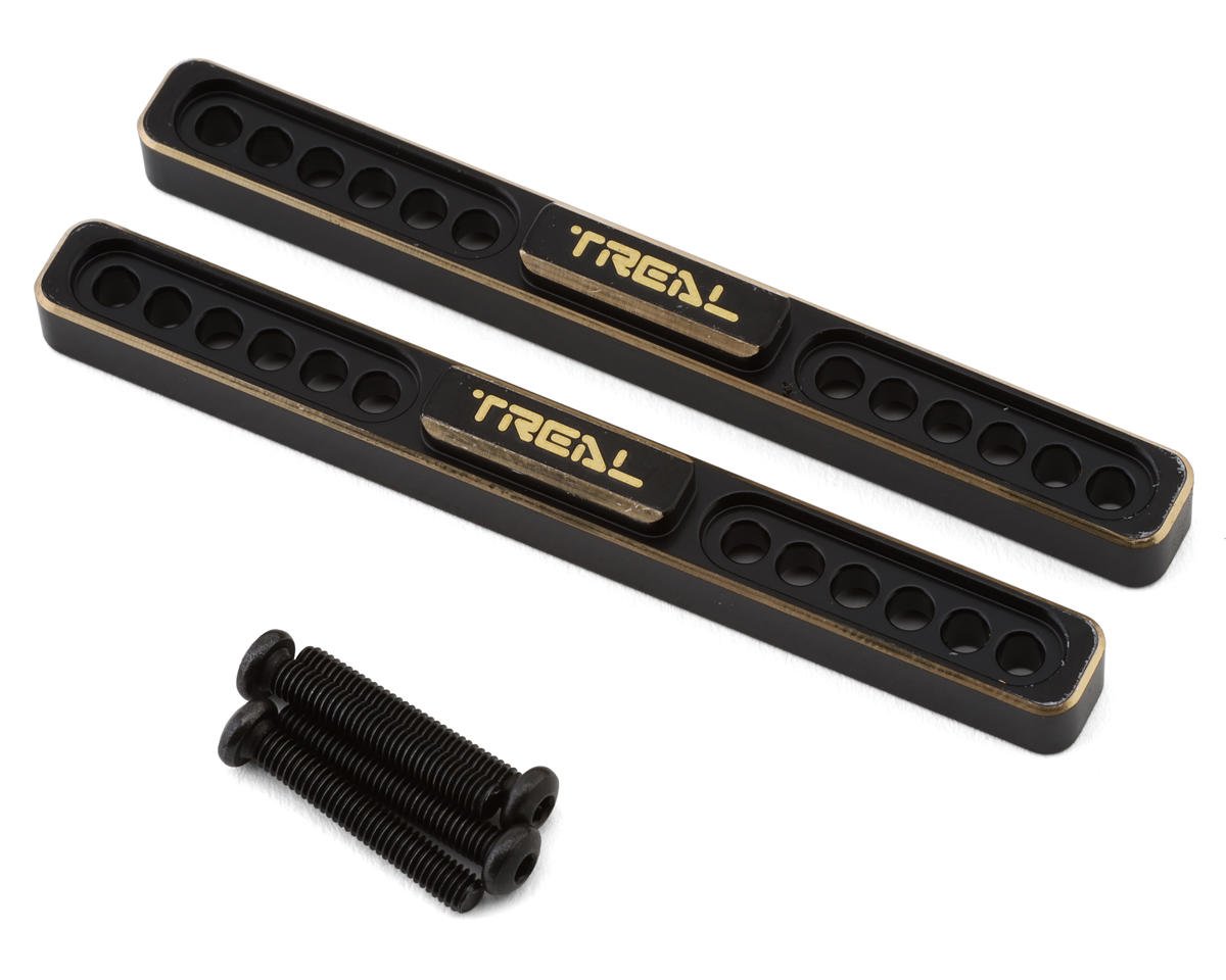 Treal Hobby CNC Brass Side Boulder Bars for Traxxas TRX-4M (Black) (2) (14.7g) (TLHTTRX-4M-70)