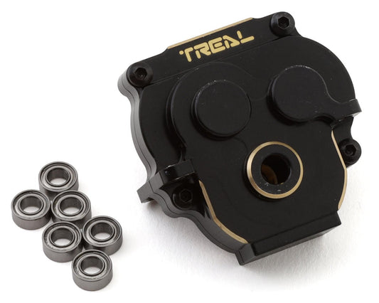 Treal Hobby Brass Transmission Gearbox Housing for Traxxas TRX-4M (Black) (44g) (TLHTTRX-4M-96)