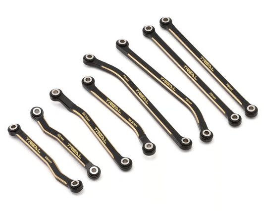 TREAL - Hobby High Clearance Brass Upper & Lower Chassis Link Set for Traxxas® TRX-4M® (Black) (8) (55g) (TLHTTRX-4M-97)