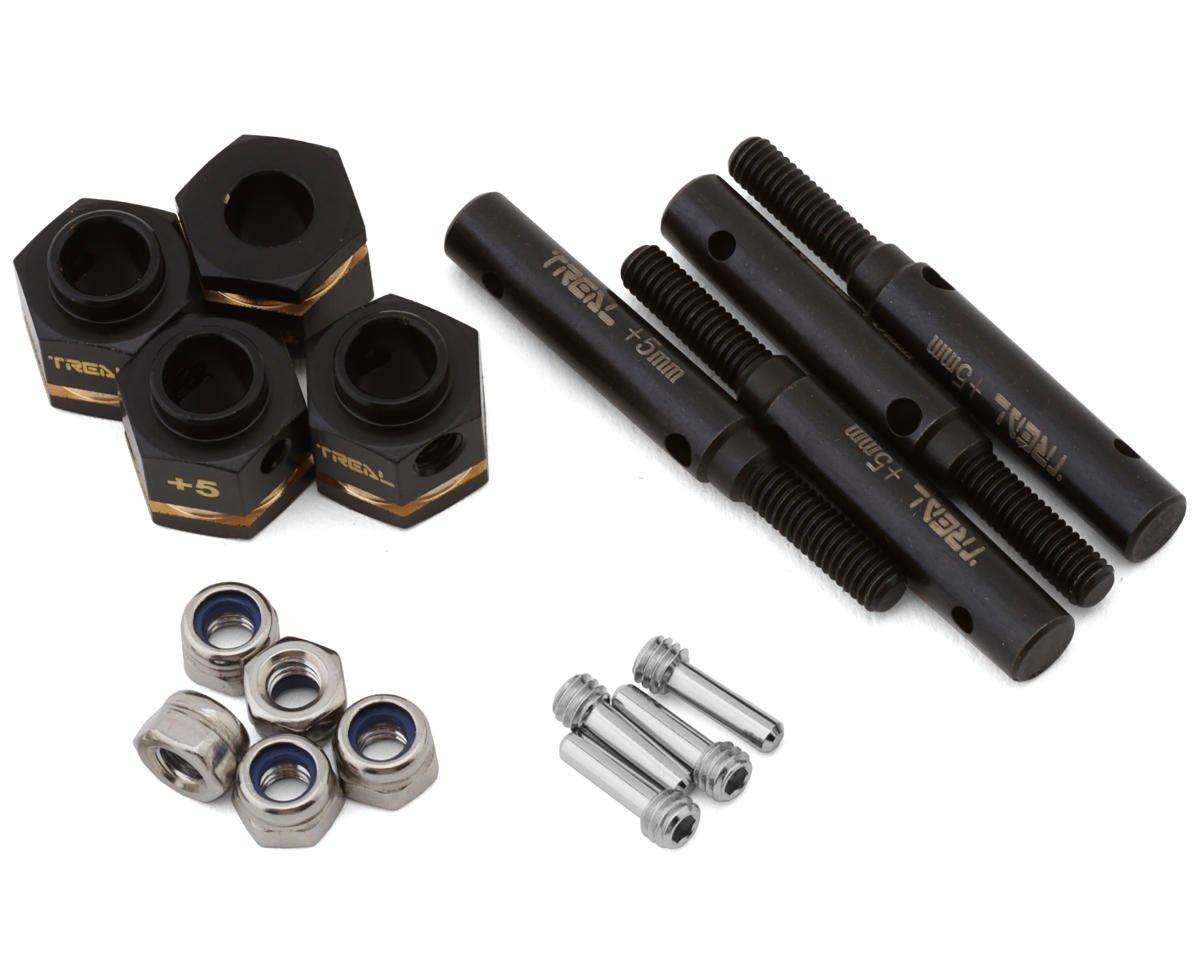 Treal Hobby Brass Wide Track Kit for Traxxas TRX-4 (+10mm) (TLHTTRX4-19)