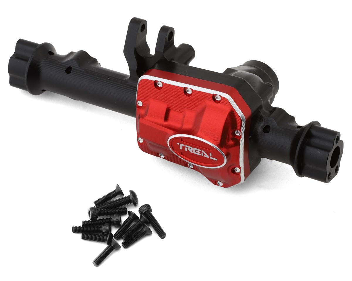 Treal Hobby Aluminum Front Axle Housing for Traxxas TRX-4/TRX-6 (Black) (TLHTTRX4-34)