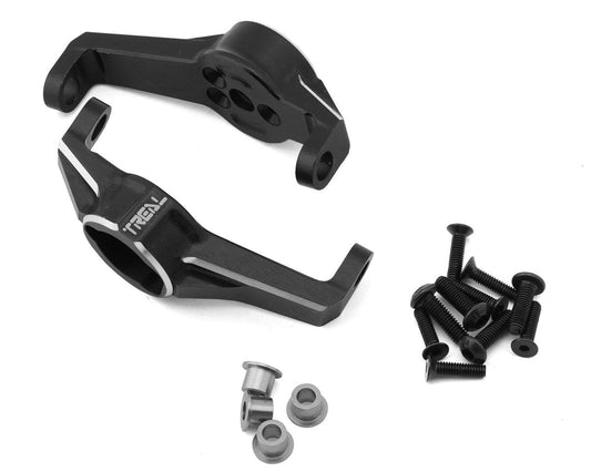 Treal Hobby Aluminum Caster Blocks C-Hub Carriers for Traxxas TRX-4 (Black) (2) (TLHTTRX4-41)