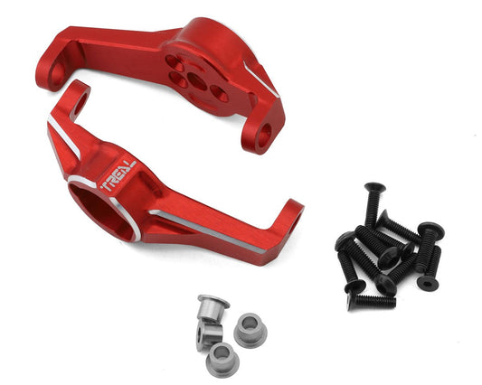 Treal Hobby Aluminum Caster Blocks C-Hub Carriers for Traxxas TRX-4 (Red) (2) (TLHTTRX4-42)