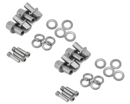 Treal Hobby Brass Extended Wheel Hub Hardware for Traxxas TRX-4 (+10mm) (TLHTTRX4-48)
