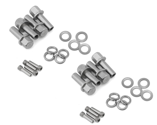 Treal Hobby Brass Extended Wheel Hub Hardware for Traxxas TRX-4 (+15mm) (TLHTTRX4-49)