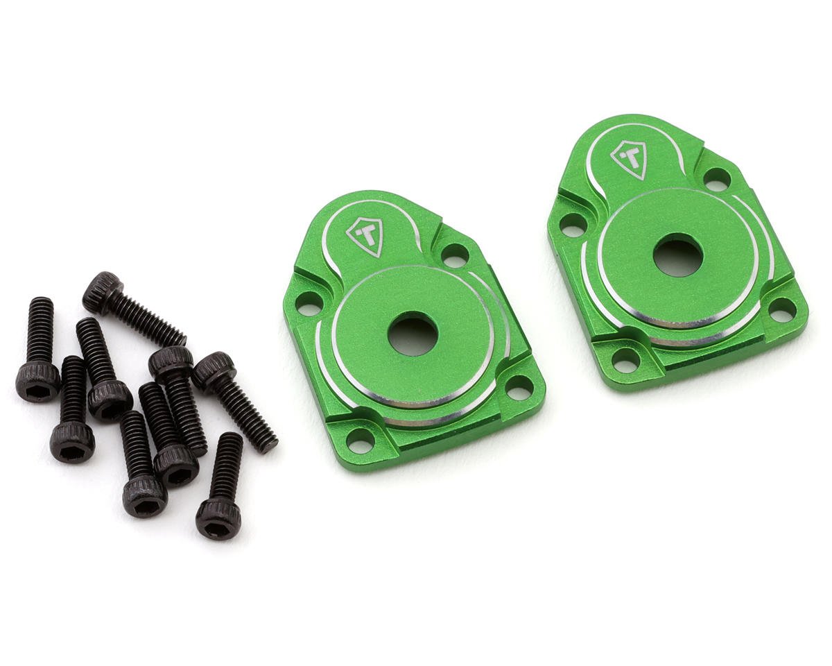 Treal Hobby Axial UTB18 Aluminum Portal Covers (Green) (2) (TLHTUTB18-03)