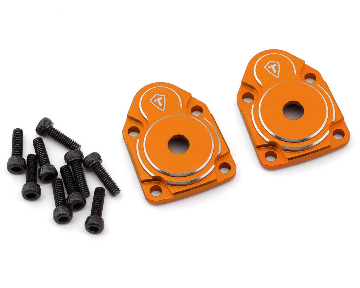 Treal Hobby Axial UTB18 Aluminum Portal Covers (Orange) (2) (TLHTUTB18-04)