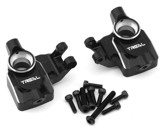 Treal Hobby Axial UTB18 Aluminum Steering Knuckles/Portal Covers (Black) (2) (TLHTUTB18-23)