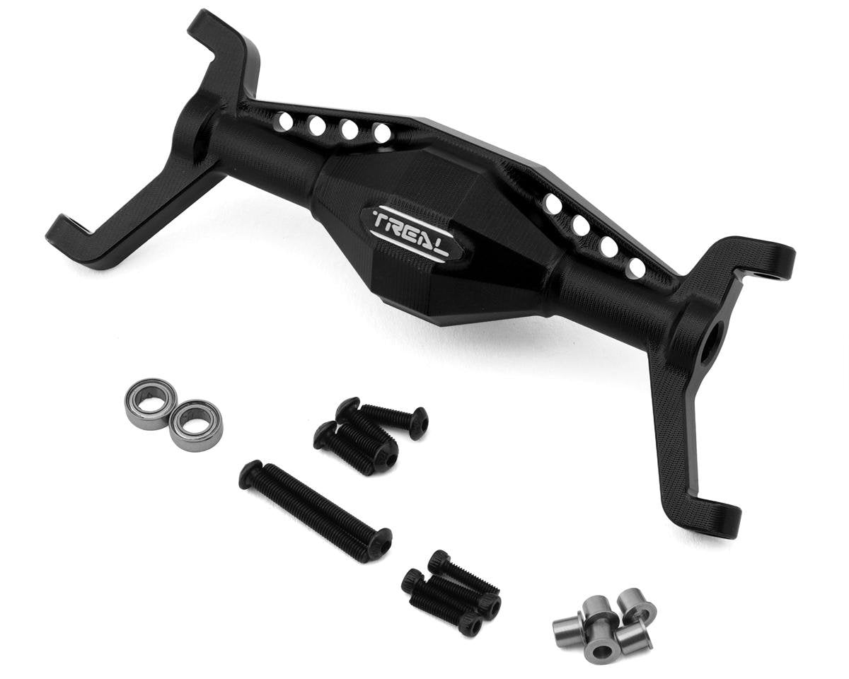 Treal Hobby Axial UTB18 Aluminum Front Axle Housing (Black) (TLHTUTB18-28)