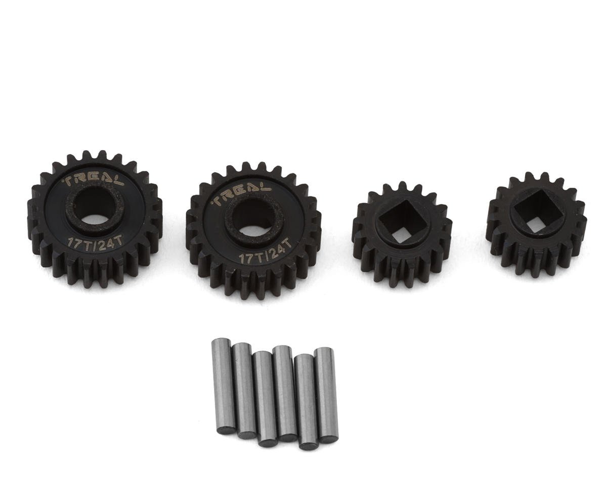 Treal Hobby Axial UTB18 Hardened Steel Overdrive Portal Gears (17T/24T) (TLHTUTB18-36)